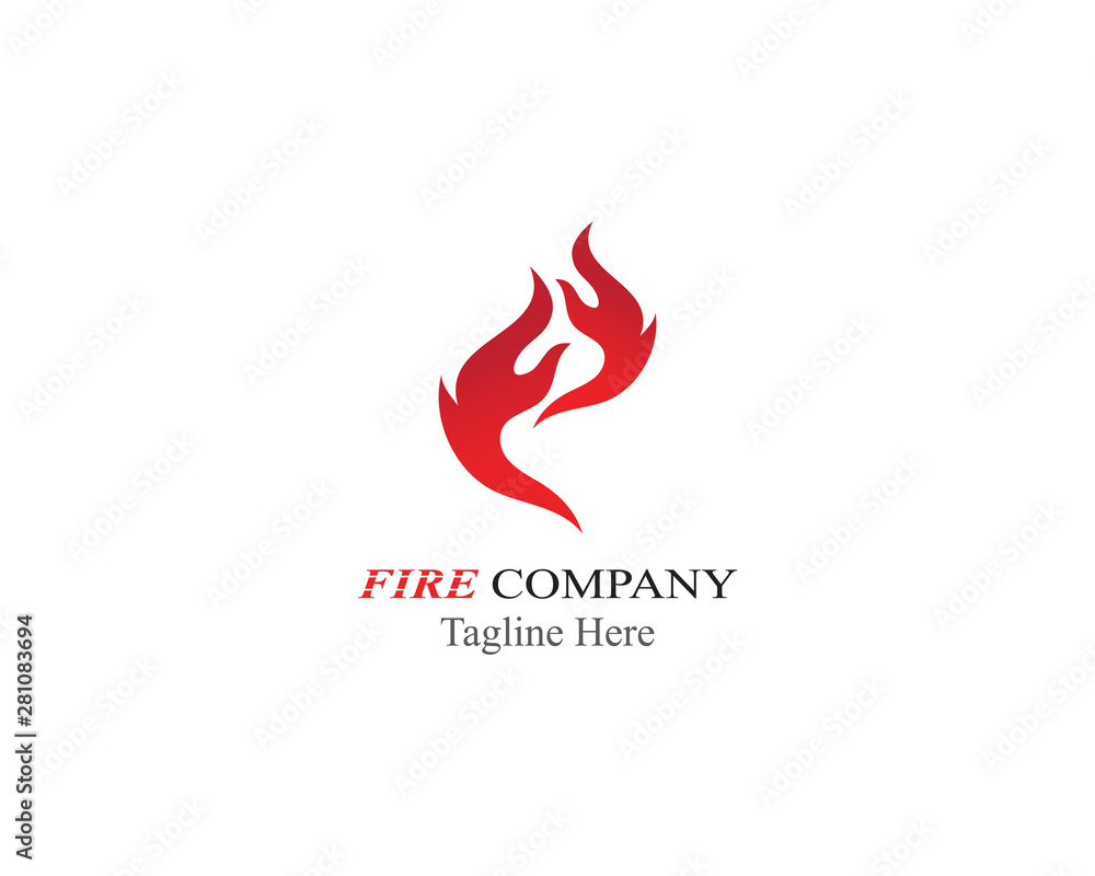 Fire Flame logo illustration vector design Fire Flame logo illustration vector design
