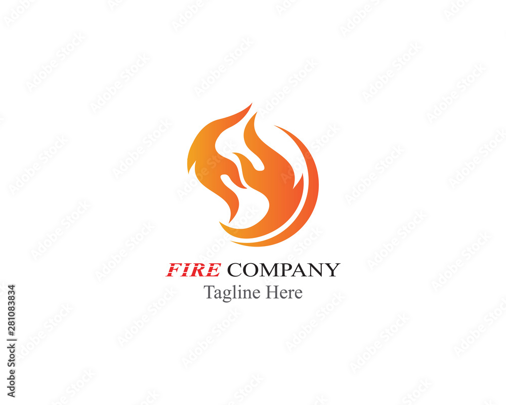 Fire Flame logo illustration vector design Fire Flame logo illustration vector design