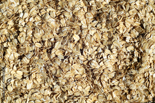 Pile of oatmeal close-up.