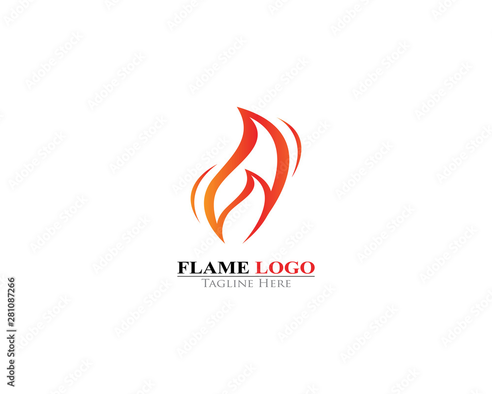 Fire Flame logo template icon design Fire Flame logo template icon design