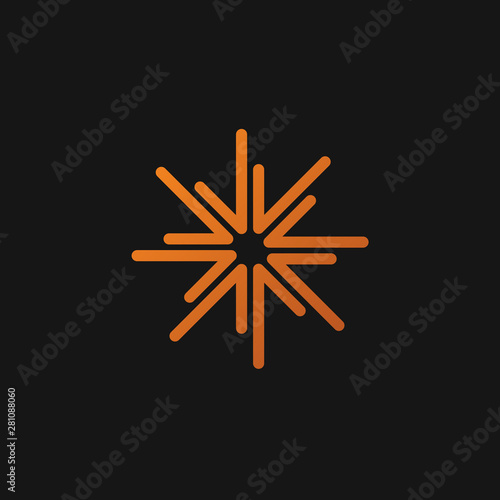 starburst, firework logo icon