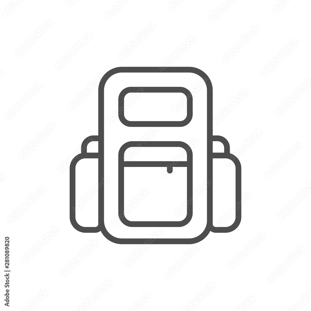 backpack bag icon vector illustration backpack bag icon vector illustration