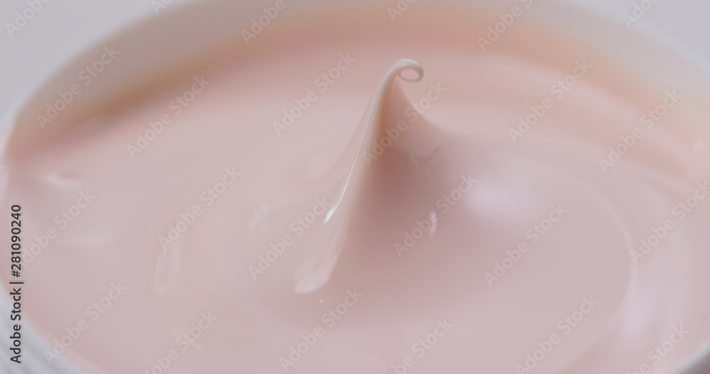 Closeup shot of cosmetics lotion Closeup shot of cosmetics lotion