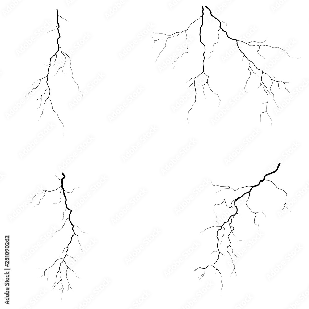 Lightning Bolt isolated on white background