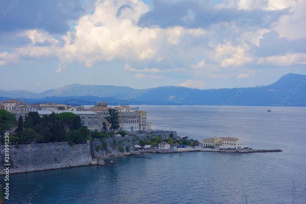 Corfu Town harbour