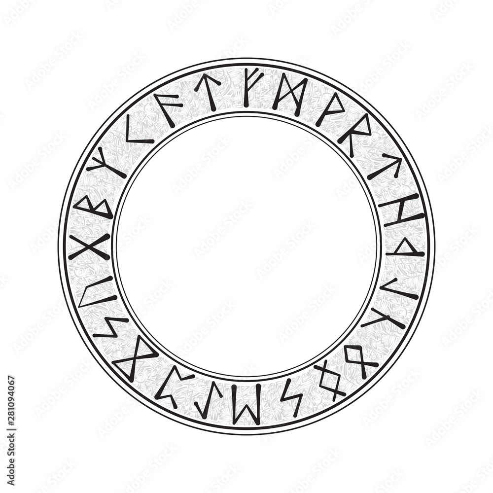 Old scandinavian runic grunge letters isolated on white background Old scandinavian runic grunge letters isolated on white background