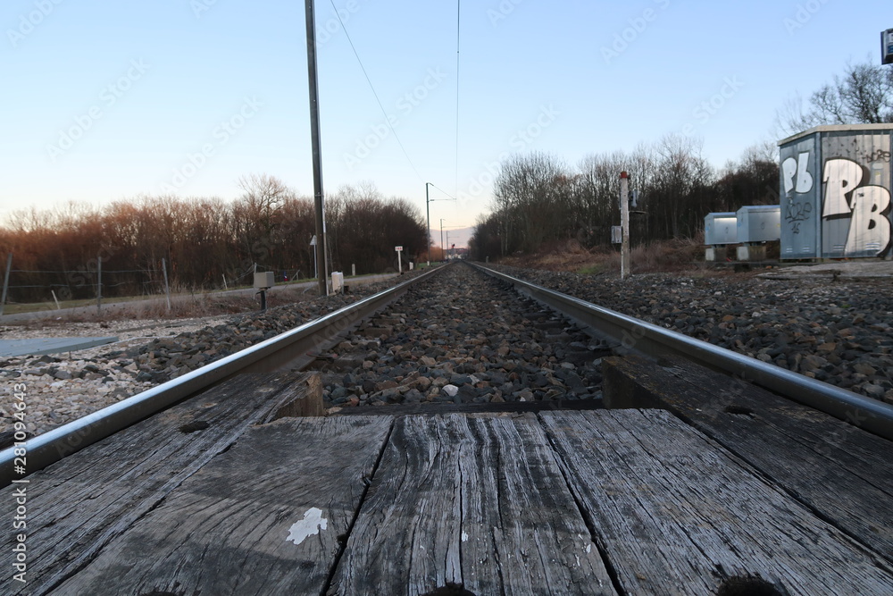 Obraz premium train tracks