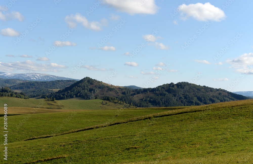 Russia.Western Siberia. The foothills of the Altai mountains Russia.Western Siberia. The foothills of the Altai mountains