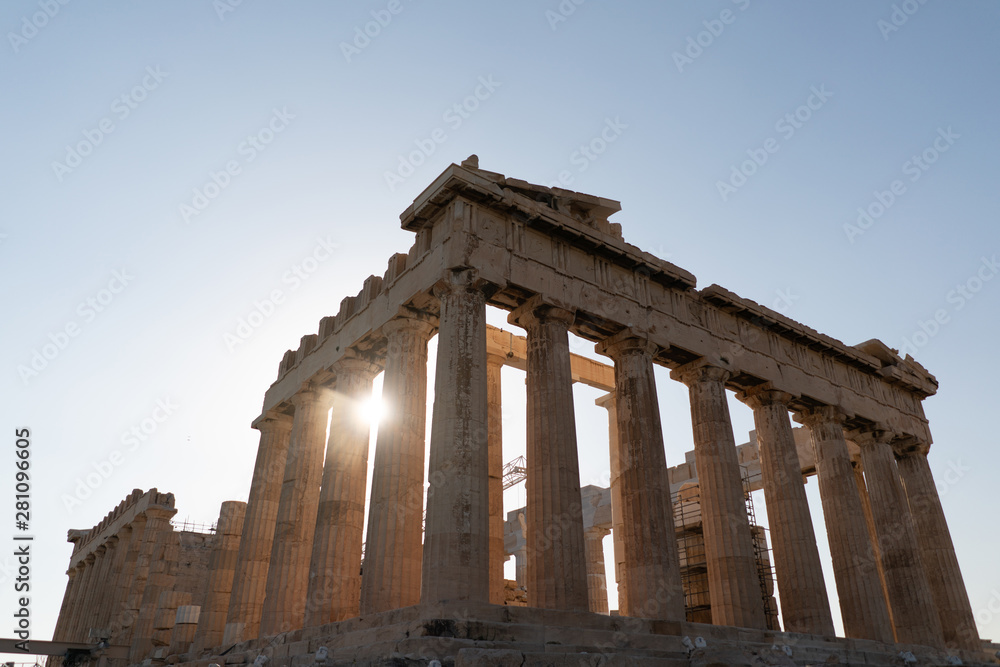 The Parthenon at the Acropolis in Athens Greece The Parthenon at the Acropolis in Athens Greece