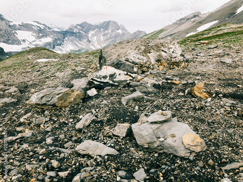 Rocks in High Alpine Landscape photo