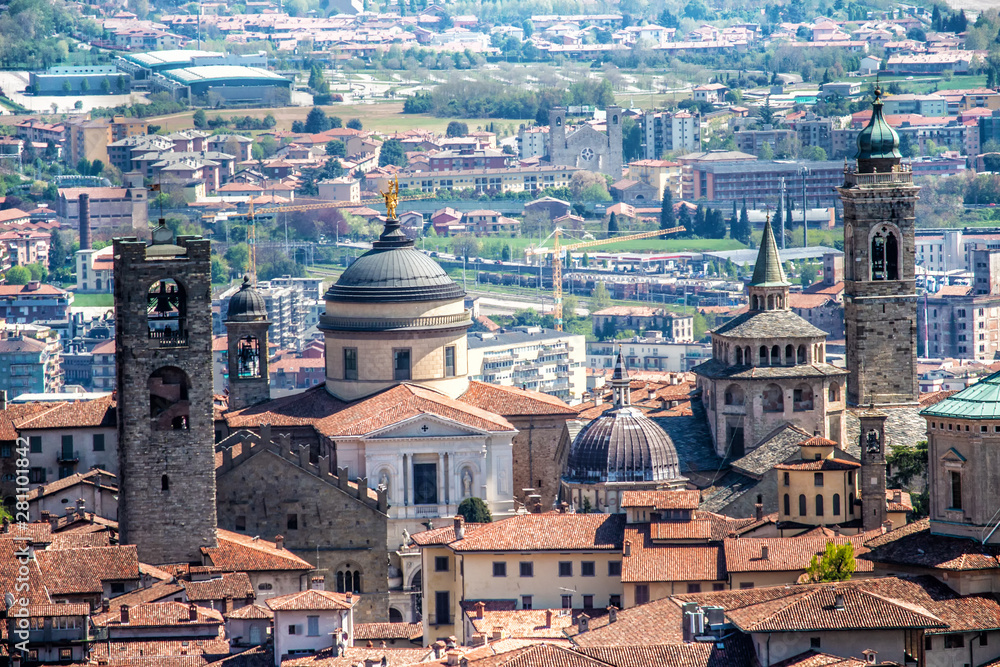 View of Bergamo with Churches