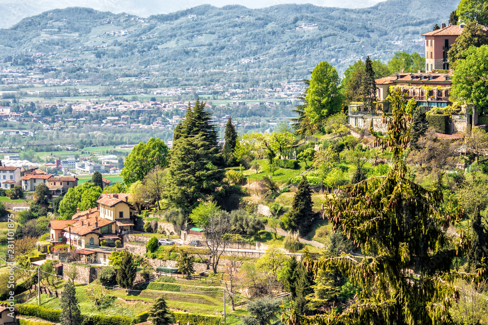 View of Hilltop in Bergamo