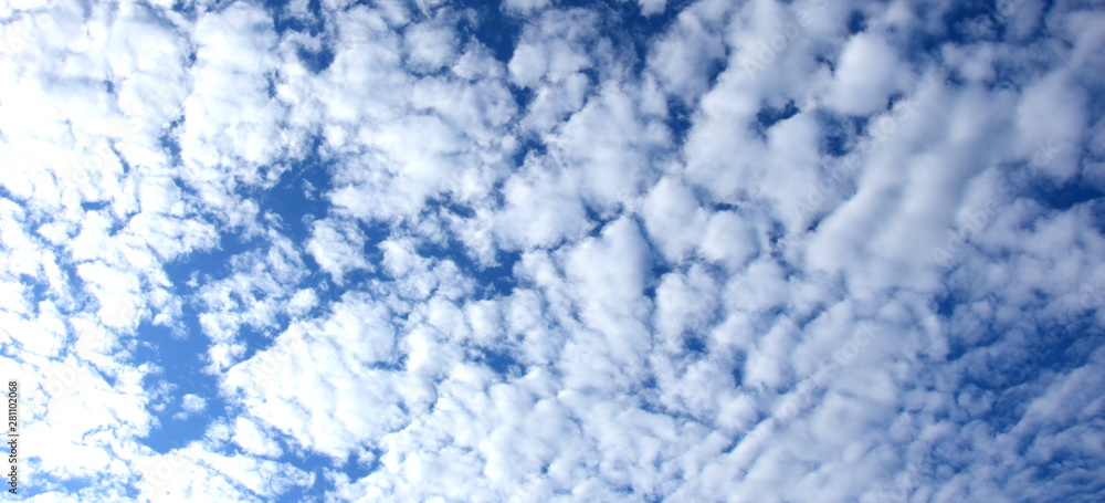 Schäfchenwolken vor blauen Himmel - Textur und Hintergrund Schäfchenwolken vor blauen Himmel - Textur und Hintergrund