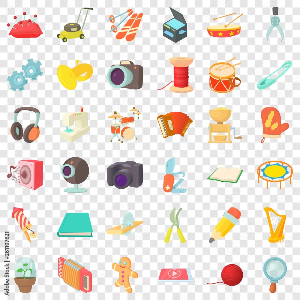 Mitten icons set. Cartoon style of 36 mitten vector icons for web for any design Mitten icons set. Cartoon style of 36 mitten vector icons for web for any design