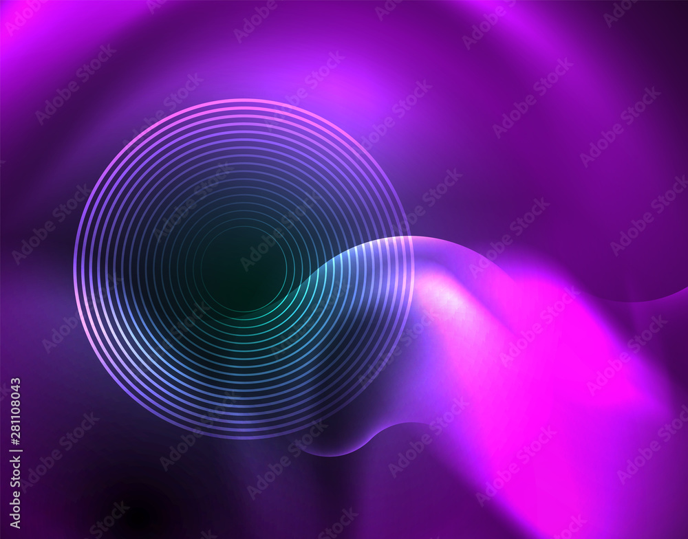 Neon lights vector abstract background Neon lights vector abstract background