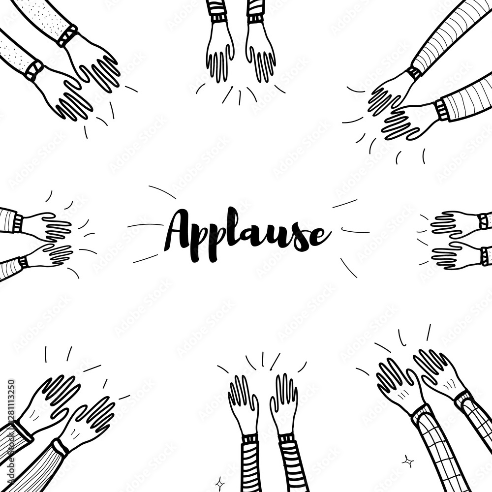 Applause hand draw Applause hand draw