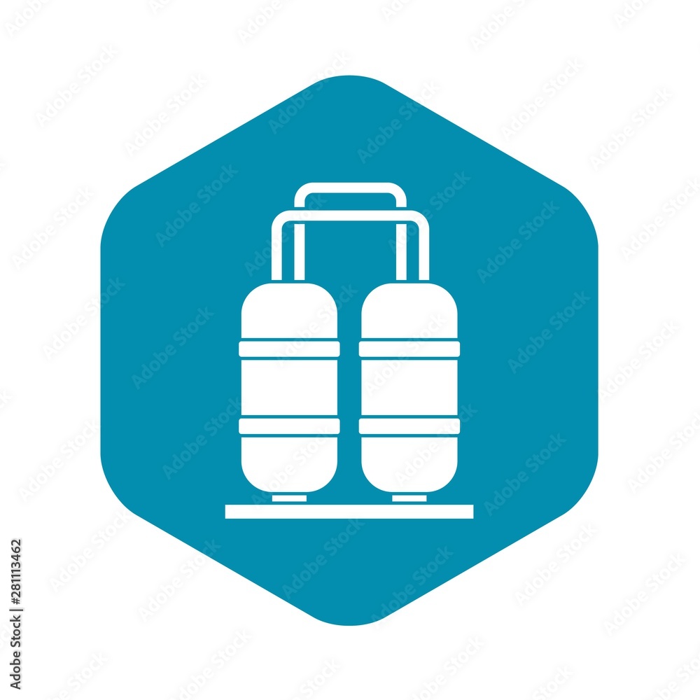 Oil refinery plant icon. Simple illustration of oil refinery plant vector icon for web Oil refinery plant icon. Simple illustration of oil refinery plant vector icon for web