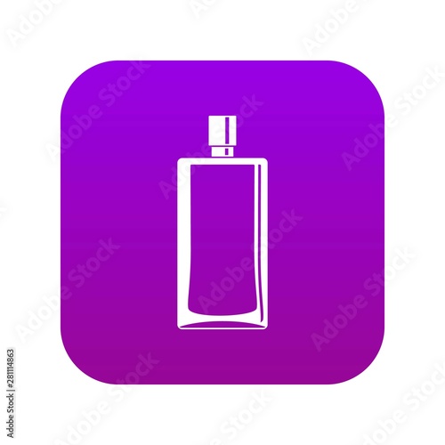 Scent bottle icon digital purple for any design isolated on white vector illustration