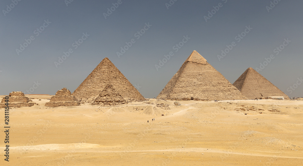 Giza Pyramid Complex in Cairo, Egypt