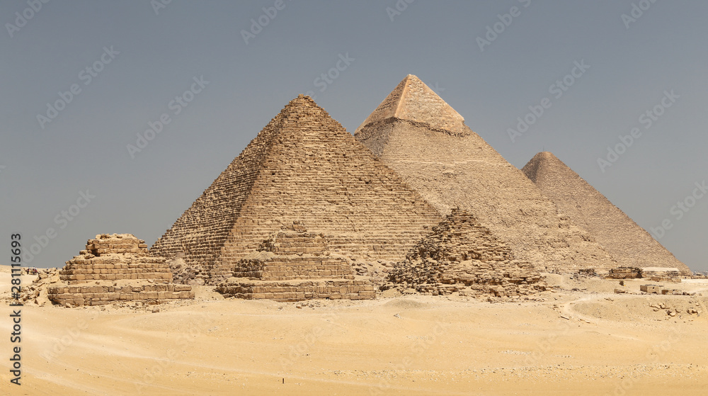 Giza Pyramid Complex in Cairo, Egypt Giza Pyramid Complex in Cairo, Egypt