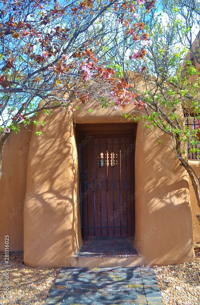 Obraz premium Adobe Doorway Architecture of New Mexico