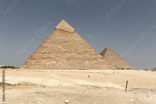 Pyramid of Khafre in Giza Pyramid Complex  Cairo  Egypt