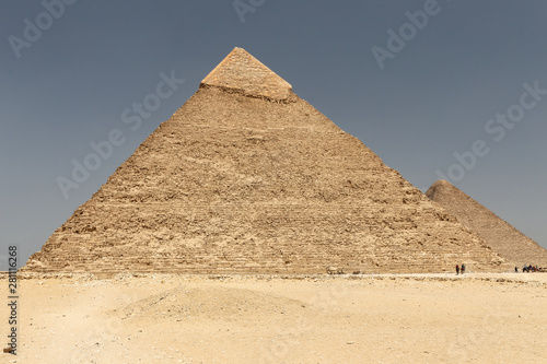 Pyramid of Khafre in Giza Pyramid Complex  Cairo  Egypt
