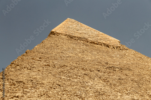 Pyramid of Khafre in Giza Pyramid Complex  Cairo  Egypt