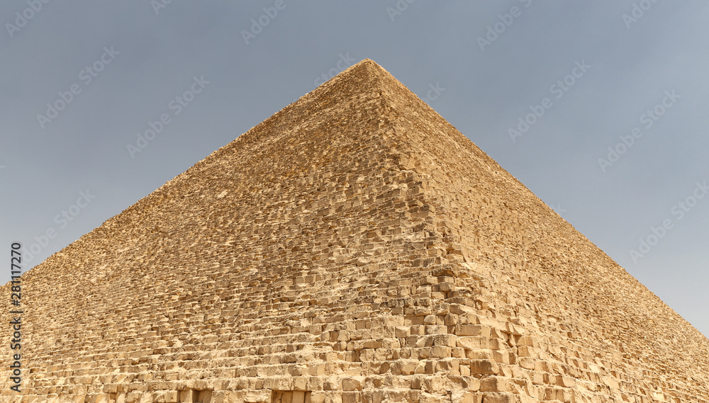 Great Pyramid of Giza in Giza Pyramid Complex, Cairo, Egypt Great Pyramid of Giza in Giza Pyramid Complex, Cairo, Egypt