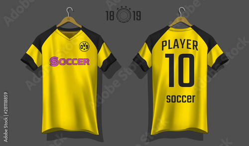 Soccer jersey template.sport t-shirt design.	