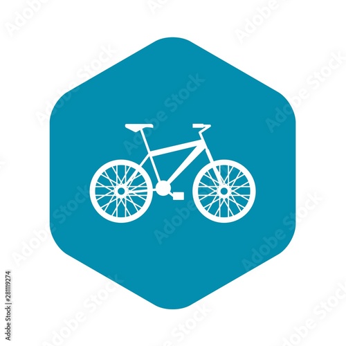 Bike icon. Simple illustration of bike vector icon for web