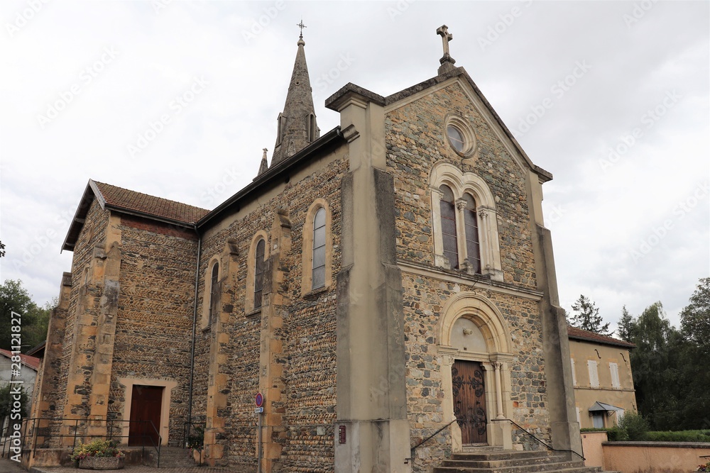 Eglise du village de Meyrieu les Etangs - Département Isère - France