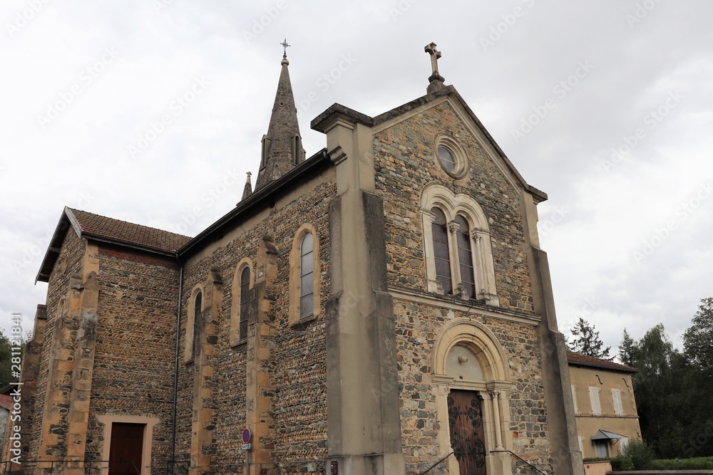 Eglise du village de Meyrieu les Etangs - Département Isère - France