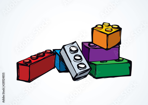 blocks. Vector drawing