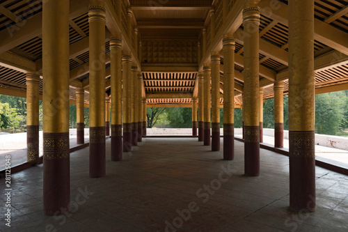 Photography The Wooden Columns of the Mandalay Royal Palace (Mya Nan San Kyaw), Mandalay, My