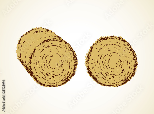 Haystack. Vector drawing