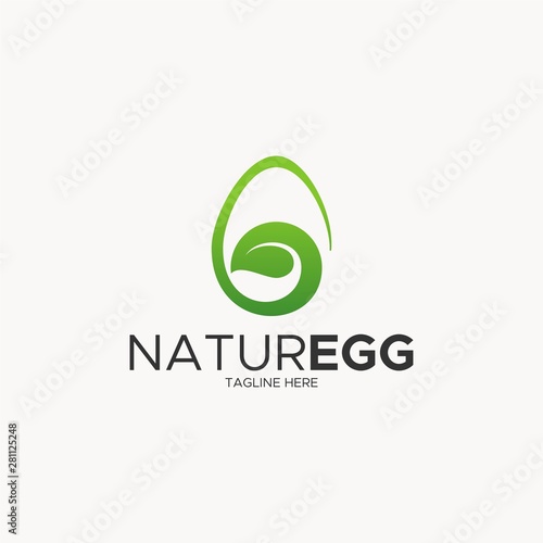 NATURE EGG UNIQUE LOGO DESIGN