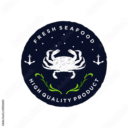 Seafood product label or restaurant