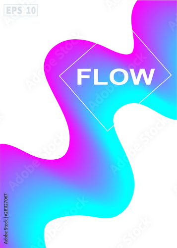 Bright lilac blue pattern, Liquid background color design.