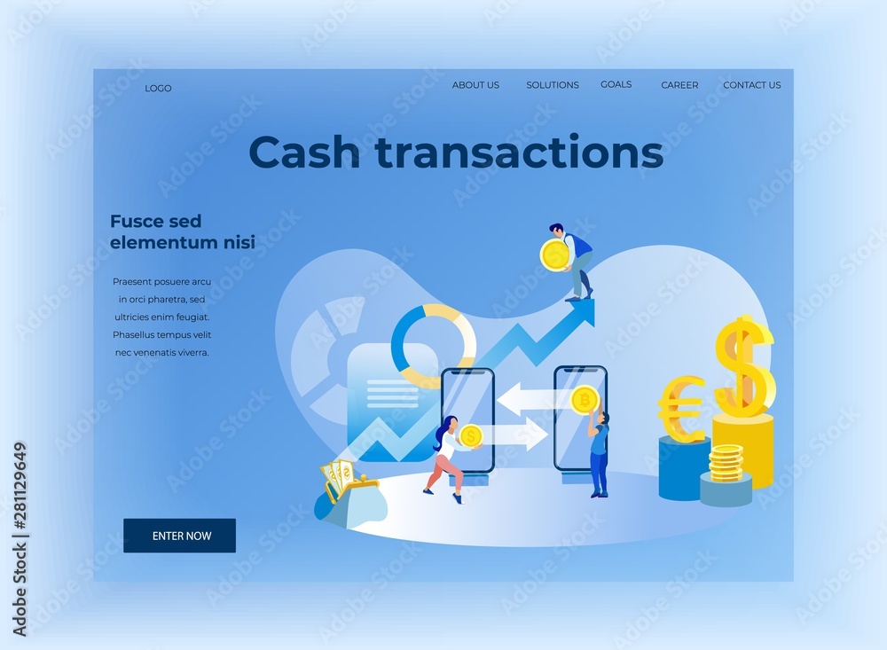 Cash Transaction and Data Analysis Landing Page