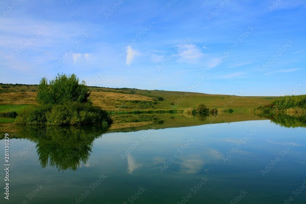 landscape with Bezid lake - Romania