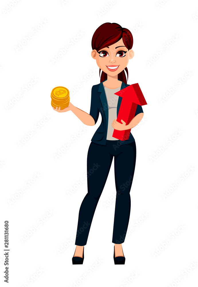 Young beautiful business woman Young beautiful business woman