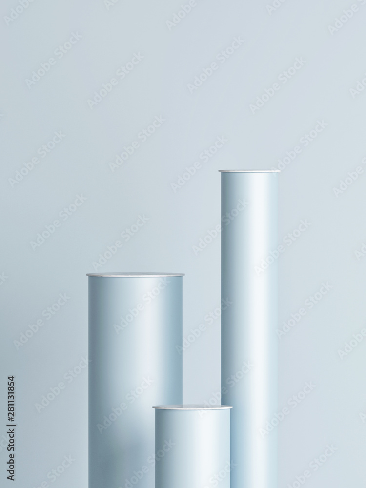 Abstract podium in blue background composition, 3d illustration Abstract podium in blue background composition, 3d illustration