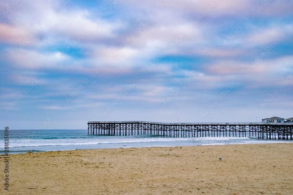 Crystal Pier and Colorful Clouds