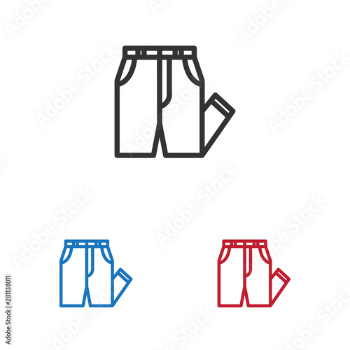 Pants vector icon