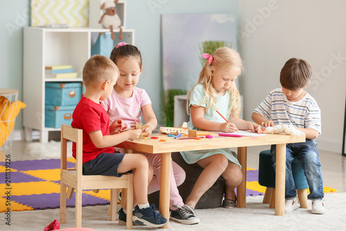 Cute little children playin...