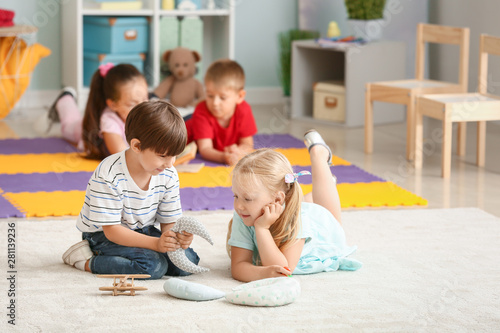 Cute little children playin...