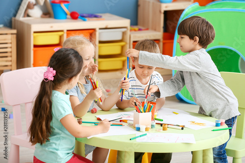 Cute little children drawin...