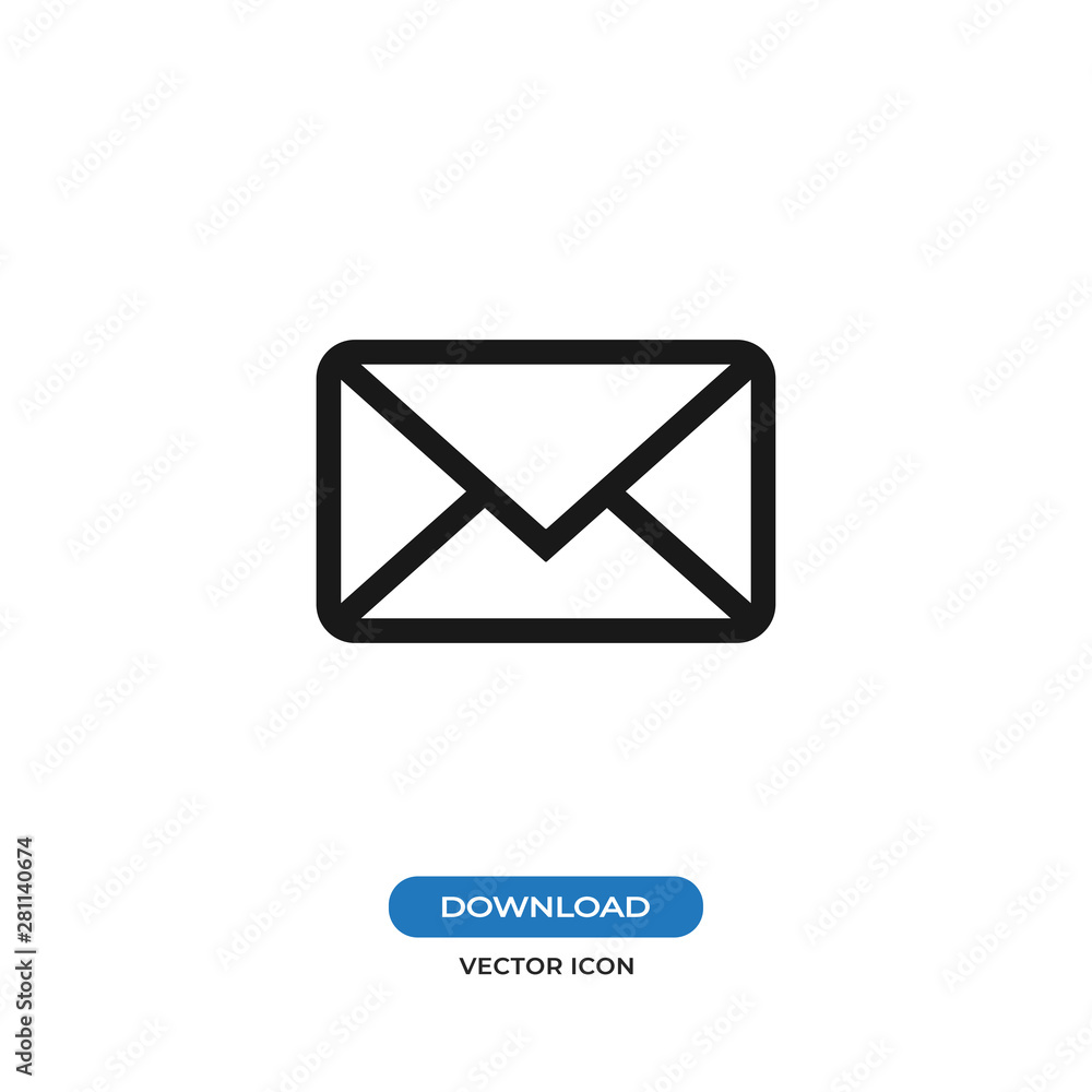 Envelope icon isolated on white background. Envelope icon in trendy design style. Envelope vector icon modern and simple flat symbol for web site, mobile app, UI. Envelope icon isolated on white background. Envelope icon in trendy design style. Envelope vector icon modern and simple flat symbol for web site, mobile app, UI.