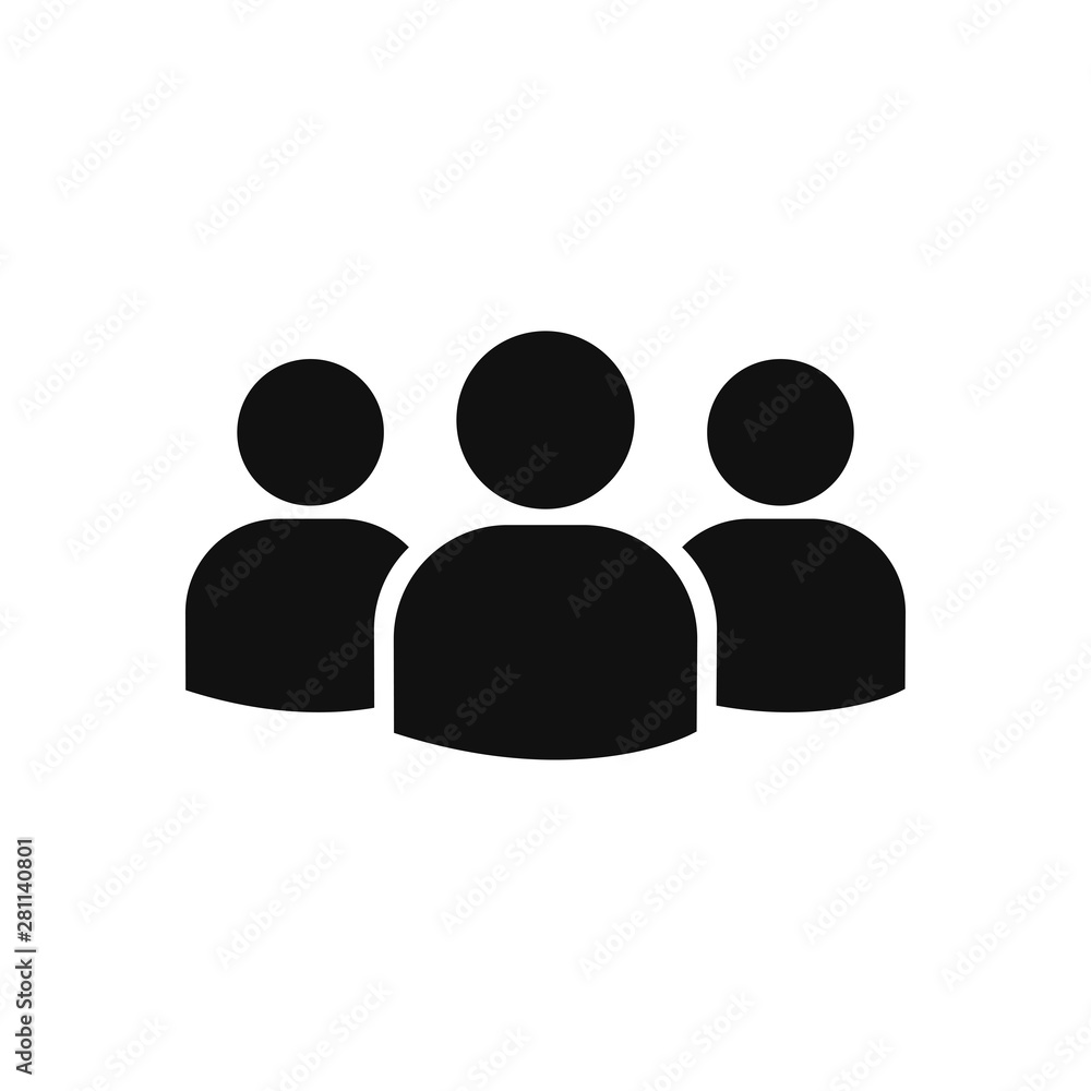 Group vector icon in modern design style for web site and mobile app Group vector icon in modern design style for web site and mobile app